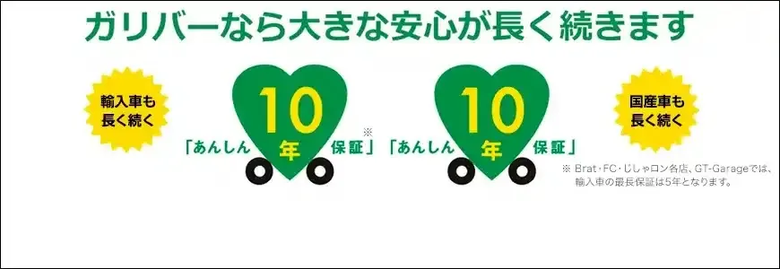 ガリバーの保証サービス